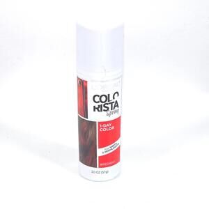 LOreal ColoRista Spray #400 RED 1-Day Temporary Hair Color 2 oz Hints Highlight